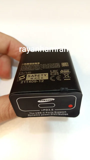 سبد ۱۰ عددی شارژر ۴۵ وات اورجینال سامسونگ مدل EP-4510 -zero stand by